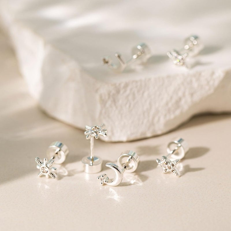 VRIUA أقراط مسطحة صغيرة 20G للنساء - أقراط مسطحة صغيرة مطلية بالذهب/الفضة عيار 14K، مجوهرات ثقب الغضروف الهيليكس غير مسببة للحساسية - Image 5